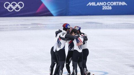 쇼트트랙 남자 5000m 계주 은메달…대회 8번째 메달