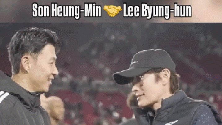 이병헌-손흥민, LA그라운드서 손잡았다…“한국 전설들 만남”