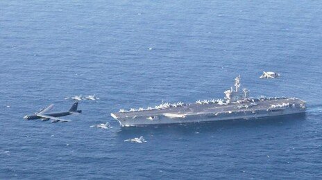 미, 18척 해군함정 중동 배치…F-35 등 전투기 100대 당장 출격