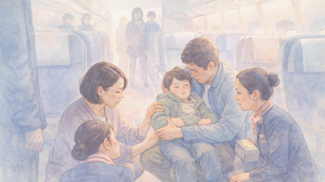 “비행기서 발작한 동생” 안아 든 시민…이륙 지연에도 ‘한마음’