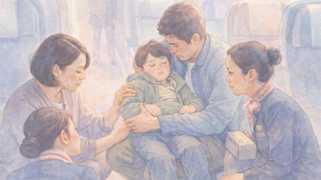 “비행기서 발작한 동생” 안아 든 시민…이륙 지연에도 ‘한마음’