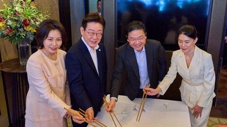 李대통령, 싱가포르 웡 총리와 오찬 “잼며들었웡”