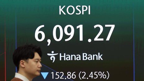 美 이란 군사작전 여파에 코스피 한때 6000선 붕괴