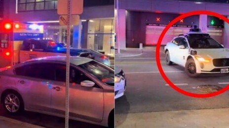 “빨리 비켜!” 구급차 막은 택시 운전석 텅~ 로보택시 ‘진땀’