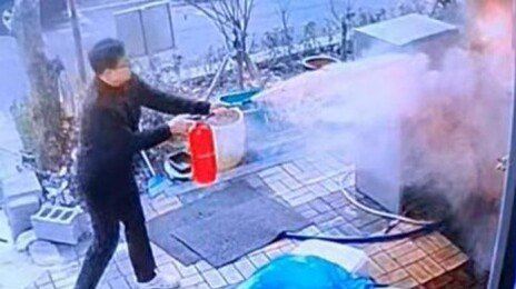 쉬는 날도 몸이 먼저…소화기 들고 상가로 달려간 부부 소방관