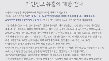 서울대병원 환자 1만6000명 정보, 직원에 유출…“메일 열진 않아”