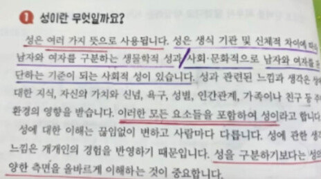 초등생 교재에 “성을 구분하기보다 다양성 이해 중요”…비판 이어져