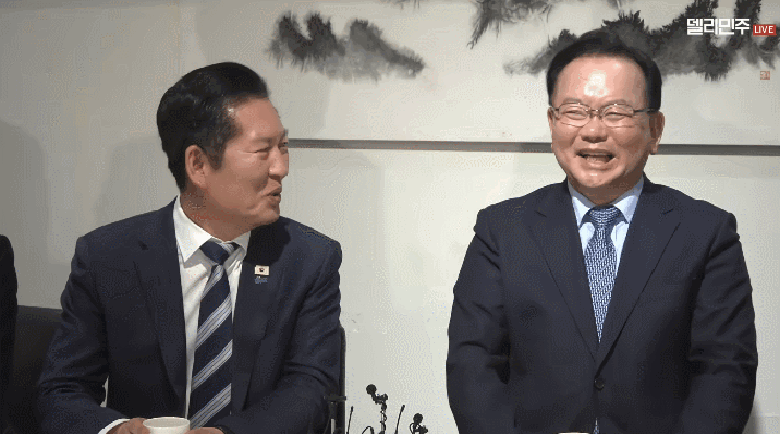 김부겸, 정청래 회동서 “다른 얘기 못하게 대못을 박으시네”