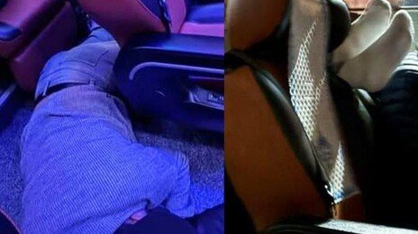 고속버스가 안방?…발 올리고, 바닥에 누운 민폐男 눈살