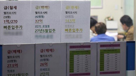 서울 아파트값, 강남 내리고 외곽지역 오르고