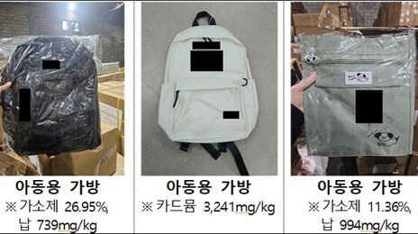 수입 아동 가방서 유해물질 최대 270배 검출