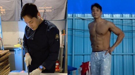 고기 칼 잡은 ‘前수영천재’ 한규철 “‘3대500’에 마라톤 완주 도전해요”
