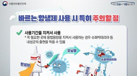 “거의 나았네” 항생제 연고 중단…그러다 ‘내성’ 생긴다