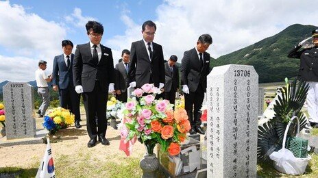 “엄벌해야 아들 떳떳이 볼 수 있어” 채상병 유가족, 법정서 피해 진술