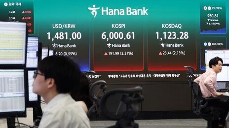 코스피 장중 6000 재돌파…중동전쟁 30거래일만