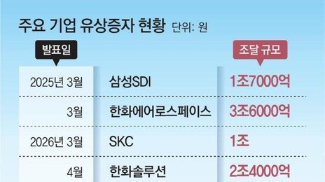 유상증자 ‘뜨거운 감자’로… 기업 “자본 확충” vs 주주 “책임 전가”
