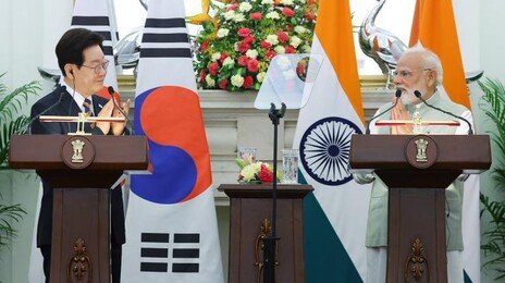 李대통령 “한-인도, 조선·금융·AI·국방·방산 전략산업 분야 협력 확대”