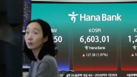 코스피 장중 6,600 돌파… 국내 증시 합산 시총 6000조 원 넘어서