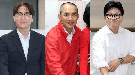 ‘박빙’ 부산북갑 하정우-박민식-한동훈 나란히 사전투표