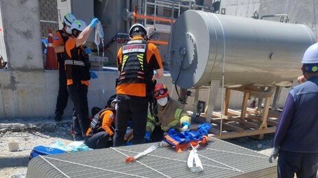 변전소 공사장서 700㎏ 냉각판 깔림사고…근로자 ‘중상’