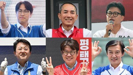 피말리는 재보선…김용남·유의동·조국 ‘0.8%P 3파전’, 하정우·한동훈 ‘1%P 접전’