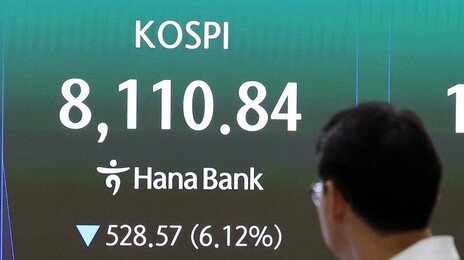 코스피 한때 6%대 급락…장초반 매도 사이드카 발동