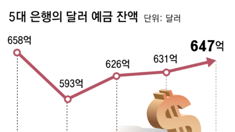 달러 예금, 4영업일만에 16억 달러 급증… 기업들 ‘원화 환전’ 안해