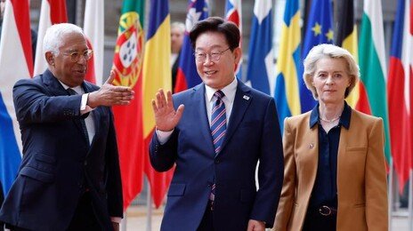 韓-EU 정상 “北러 군사협력 규탄” 공동성명… 안보협력 강화 ‘정보보호협정’ 추진하기로