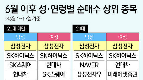 30대 男만 투자 ‘엇박자’…삼전닉스 대신 LG전자·네이버 샀다