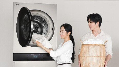 LG전자 ‘국내 최대 용량’ AI 세탁건조기 선봬
