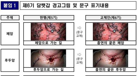 “흡연의 끝은 폐암”… 담뱃갑 경고 더 세진다
