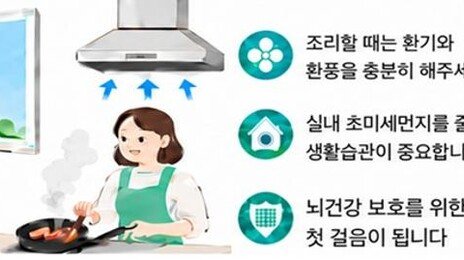 조리중 발생하는 초미세먼지, 인지기능 저하시킨다