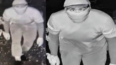 ‘CCTV 노려보는 통영 살인범’ 사진, AI로 덧그린 가짜였다