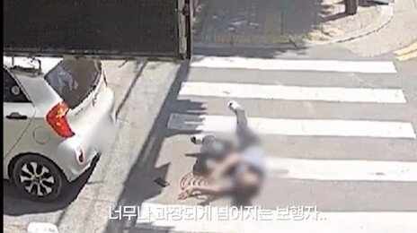 차량에 몸 밀착한 뒤 과장된 몸짓으로 쓰러진 보험사기범…덜미