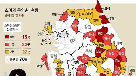 아이들 6500명 사는 함안, 소아과 전문의 0명… 강남구엔 211명