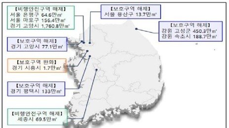 ‘여의도 10배’ 군사시설 규제 푼다… 속초-평택-고양 등 포함