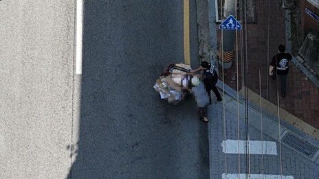 폭염에 탈진 ‘폐지 노인’, 순찰 드론이 찾아 구조