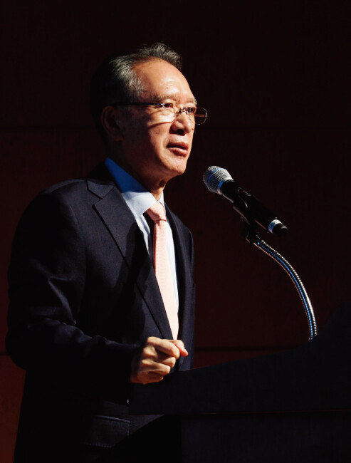 백범김구선생기념사업협회장을 맡고 있는 김형오 전 국회의장. [박해윤 기자]