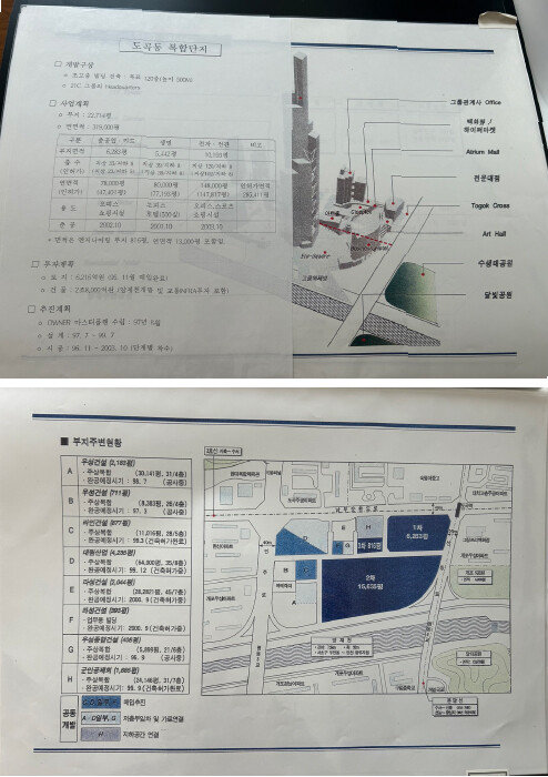 도곡동 전자복합단지 계획안. [이승한]