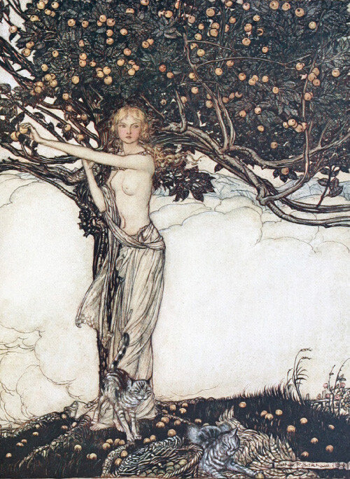 프라이아, Arthur Rackham, 1910.