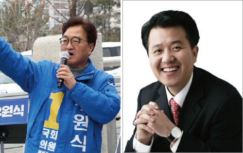우원식 더불어민주당 후보(왼쪽)와 현경병 국민의힘 후보. [페이스북, 현경병 후보 홈페이지]