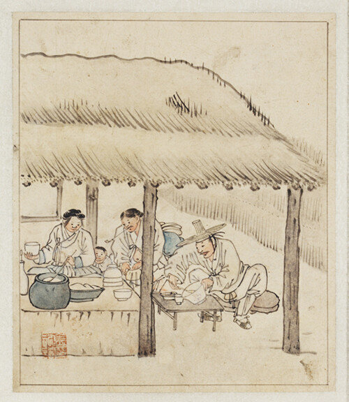 김홍도의 ‘주막’. [국립중앙박물관]