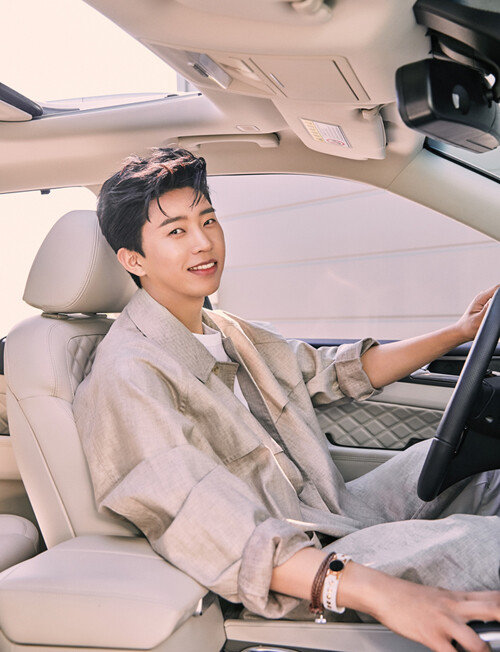 쌍용자동차 G4렉스턴 CF 모델로 활동 중인 임영웅. [쌍용자동차]