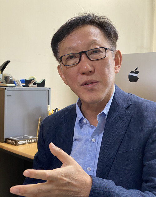 이인호 한국경제학회장.  [허문명 기자]