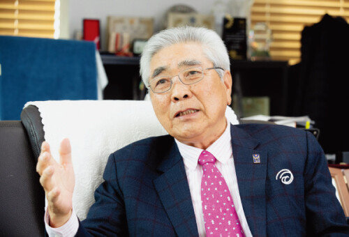 이국노 한국플라스틱리싸이클링공제조합 초대 이사장. [지호영 기자]
