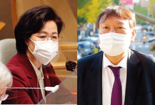추미애 법무부장관(왼쪽), 윤석열 검찰총장. [동아DB]