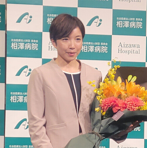 After retiring from Tokyo, Kodaira delivered her greetings in Korean