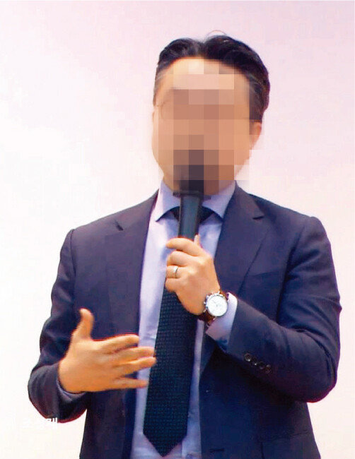 IDS홀딩스 변호인이었던 J변호사. 그는 IDS홀딩스 변호 직전까지 자유한국당 K의원의 보좌관으로 활동했다. [사진 제공 · 제보영상 캡처]