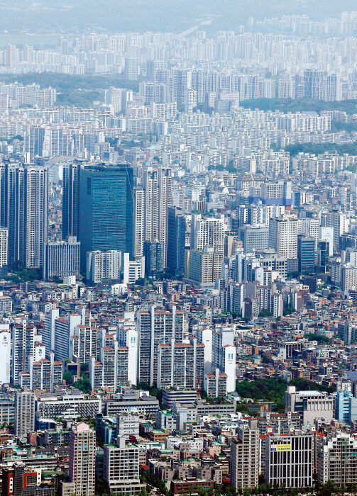 서울 강남 지역 아파트 단지. [뉴시스]