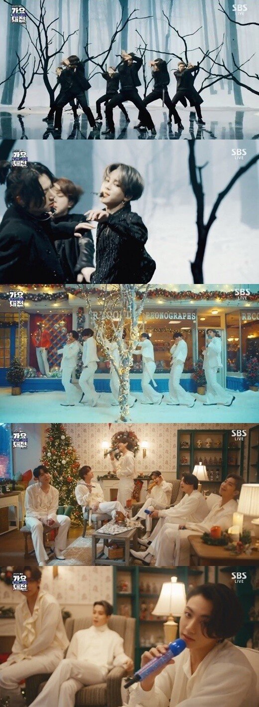 BTS,’SBS Gayo Daejeon’ finale decoration…  “Spring comes after overcoming tough times”